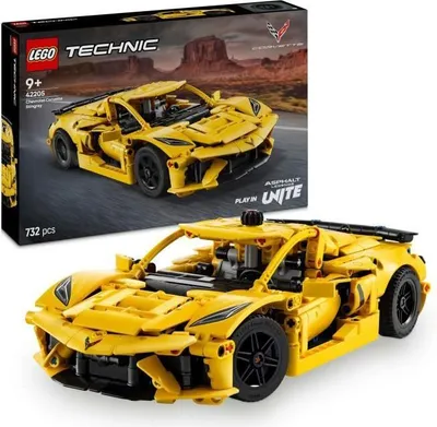 Produktbild von LEGO Technic Chevrolet Corvette Stingray, Sportwagen Modellbausatz, 732 Teile, Ab 9 Jahren
