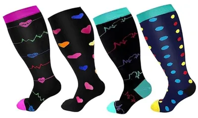 Productafbeelding van Solidchoice - Compressiekousen voor Dames, Kniehoog en Ademend