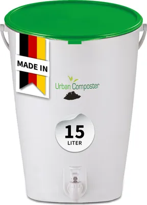Produktbild von GARANTIA Urban Komposter 15 Liter grün, inkl. Deckel und Kompostspray