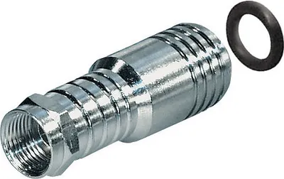 Immagine prodotto di Connettore F transmedia, a crimpare; tipo a crimpare con anello di crimpaggio fisso con pin interno, per cavi Ø: 10,0 mm / RG 11 U, FF 30-11 S