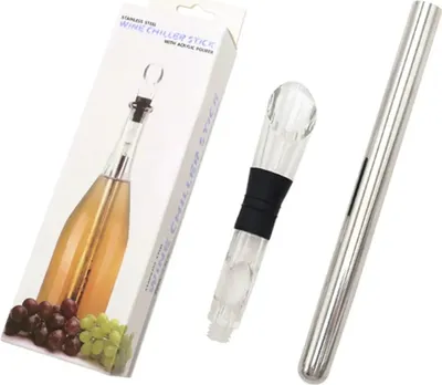 Produktbild von Chladicí tyč na víno z nerezové oceli Chladič na víno Nalévač na víno s chladicí tyčí z nerezové oceli (verze v dárkovém balení)
