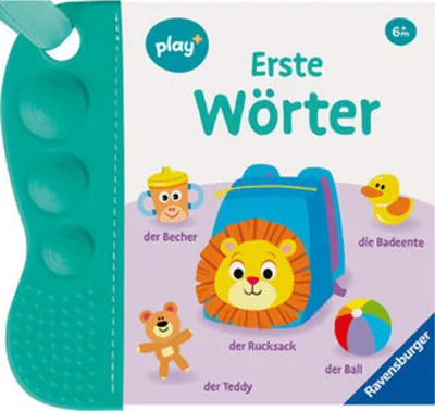 Produktbild von Ravensburger Play+ flip&pop: Erste Wörter (Mein allererstes Beißbuch), Baby-Buch ab 6 Monate