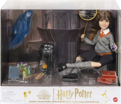 Image de Ensemble de poupées Harry Potter Hermione Granger avec accessoires pour potions à base de jus multiples