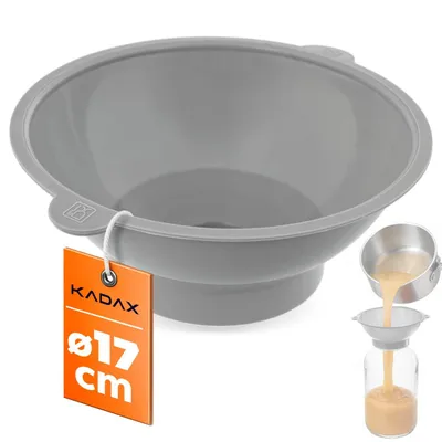Image de KADAX Entonnoir de cuisine en plastique pour verres, gris