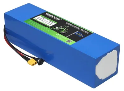 Image de Batterie lithium-ion 48 V 15 Ah - Cellules 21700 13s3p - BMS intégré - Pour trottinettes électriques/vélos électriques/outils - Chargeur 54,6 V inclus - Connecteur DC en T