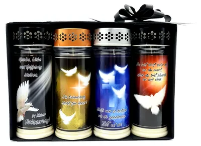 Produktbild von Design Kerzenbouquet Premium "FRIEDENSTAUBE"