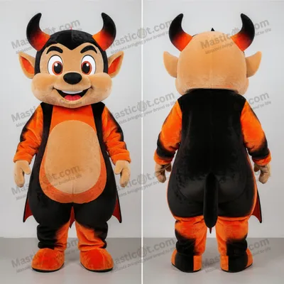 Immagine prodotto di Costume da mascotte MASTICOT del diavolo in peluche cremisi