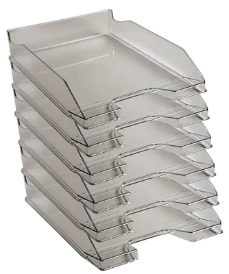 Immagine prodotto di Exacompta 6x vassoio porta lettere COMBO MIDI Collection Office Grigio trasparente 113227D
