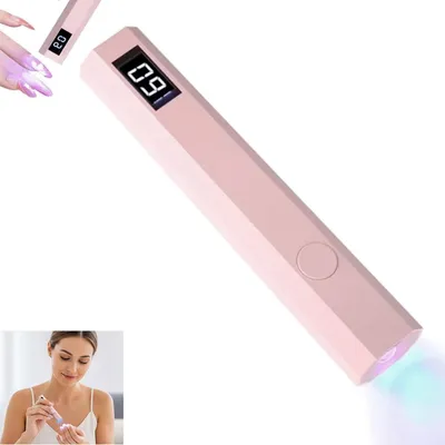 Produktbild von Gel Nagellicht mit LCD-Display – 3W LED Nageltrockner, 20s/60s Timer, kompakt & tragbar