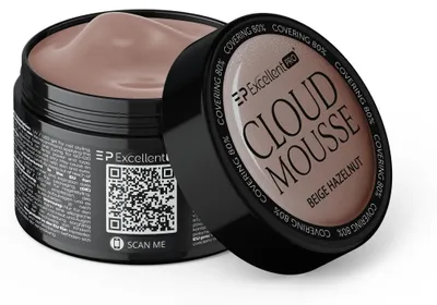 Obrázok produktu pre Excellent Pro | Cloud Mousse - Béžová lieskovo-orechová - 50 g - Modelovací gél - Gél na nechty