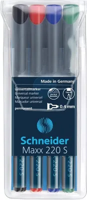 Produktbild von Universalmarker Maxx 220 permanent S 4er Packung mit 40 Stück
