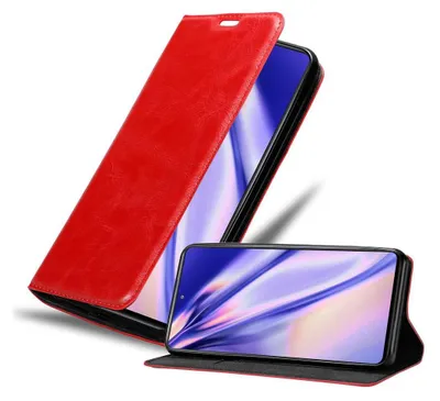 Produktbild von Cadorabo Hülle für Samsung Galaxy S20 FE Schutz Hülle in Rot Handyhülle Etui Case Cover Magnetverschluss