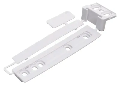 Kühlschrank-Tür-Montageset, Kunststoff, weiß, 13x5x2 cm