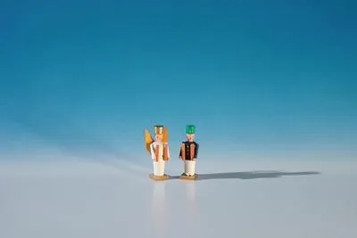 Produktbild von Miniaturen Engel & Bergmann bunt Höhe 3,2cm NEU