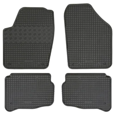 Gummifußmatten Set 4-teilig für Seat Ibiza + Cordoba (2003-), schwarz