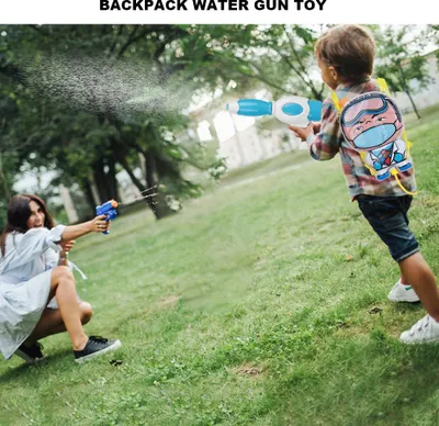Image de Pistolet à eau jouet de type tire-parole Sac à dos d'été pour enfants