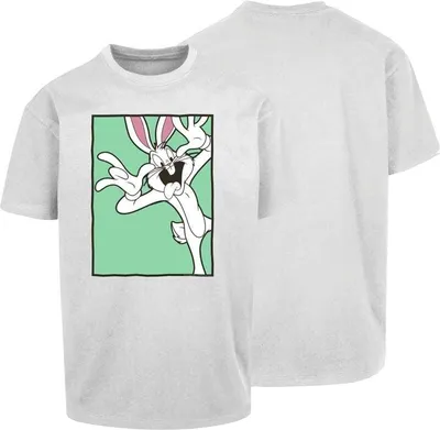 Produktbild von Looney Tunes Oversize T-Shirt Herren Funny Face - Oversize weiß XXL