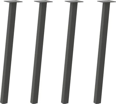 Immagine prodotto di Gambe per tavolo consolle 4 pz Antracite 72 cm Acciaio