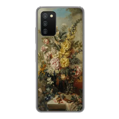 Produktbild von MuchoWow® Handyhülle Schutzhülle Hülle für Samsung Galaxy A03s Große Vase mit Blumen - Alte Meister - Malerei Silikon Softcase Handy Hülle - Schutz