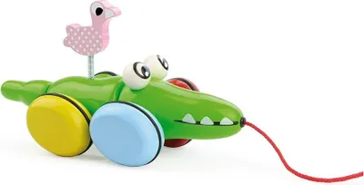 Produktbild von Vilac Ziehendes Krokodil mit Flamingo