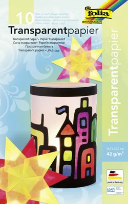 Produktbild von folia Transparentpapiermappe 185 x 297 mm 10 Blatt