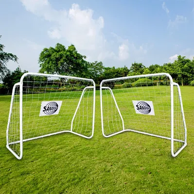 Produktbild von Sandora 2er Set Fußballtor 124x96x61cm weiß 22060