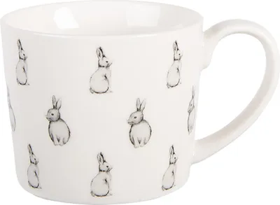 Image de Clayre & Eef Tasse 275 ml Blanc Porcelaine Lapin