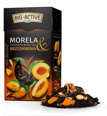 Zdjęcie produktu dla Big-Active Herbata czarna aromatyzowana brzoskwinią i morelą 80g