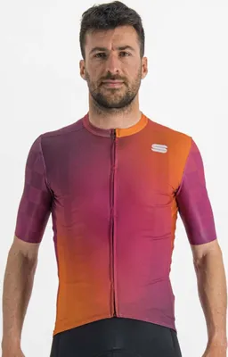 Produktbild von SPORTFUL Kurzarm Fahrradtrikot - ROCKET - Orange/Rosa/bordeaux S