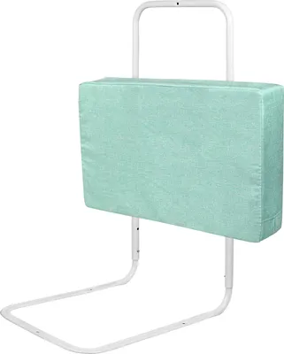 Produktbild von LZQ Bettschutzgitter, Bettgitter zum Vertikalen Heben,50cm 5-Loch Höhenverstellbar ,Rausfallschutz Kinderbettgitter für  Familienbett und Kinderbett(50cm, Grüner See)