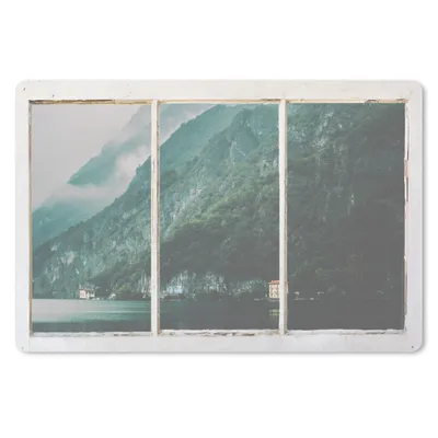 Produktbild von MuchoWow® Mauspad Mousepad Aussicht - Berg - Nebel 27x18 cm - Mousepads - Maus Mat - Pad - Mausunterlage - Büroartikel - Desk Matten