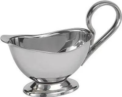 Produktbild von APS 40208 Sauciere PROFI, Edelstahl hochglanzpoliert, 0,075 Liter, 13 x 6 cm, Höhe 9 cm