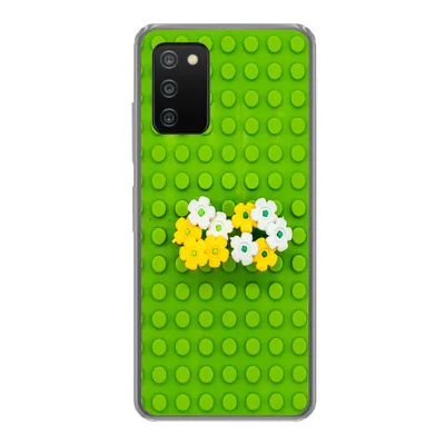 Produktbild von MuchoWow® Handyhülle Schutzhülle Hülle für Samsung Galaxy A03s Unterlage mit Blumen Silikon Softcase Handy Hülle - Schutz