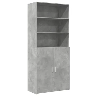 Obrázok produktu pre vidaXL Highboard concrete grey 80x42,5x185 cm materiál na báze dreva