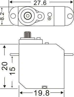 Produktbild von MASTER Digital Servo S706 MG - 0,7Kg