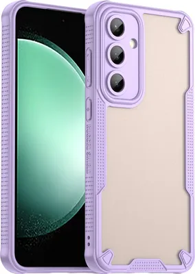 Productafbeelding van Beschermhoes voor Samsung Galaxy S24 FE - Achterkant Phonesta, schokbestendige hoes, semi-transparant - paars