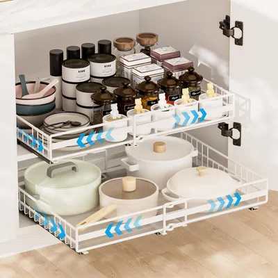 Zdjęcie produktu dla Teleskopowa szuflada kuchenna, wysuwany organizer