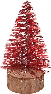Productafbeelding van Kerstboom 15 cm rood kerstversiering Nampook