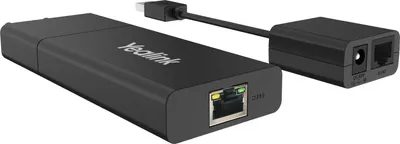 Obrázek produktu pro Yealink USB2CAT5E-EXT, Síťový vysílač a přijímač, 40 m, Cat5e, Černá, 100 - 240 V, 48 V