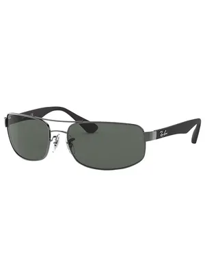Produktbild von Ray-Ban Herren RB3445 Rechteckige Sonnenbrille, Schwarz One Size
