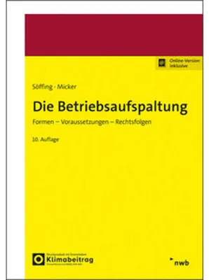 Produktbild von Die Betriebsaufspaltung