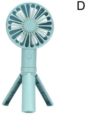 Immagine prodotto di Mini ventilatore da viso personale, blu e portatile con 3 velocità: ricaricalo e ripiegalo