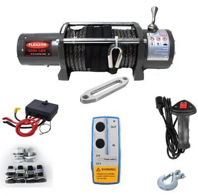 Produktbild von Elektrische Winde 6000 LBS (2720 kg) 12 V/24 V mit Fernbedienung zum Abschleppen von Autos, Geländewagen, Pannenhilfe usw.