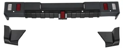 Imagen del producto de Parachoques delantero tipo "Heck" para Mercedes Clase G (W463) de 1989 a 2018, con diseño G63 G65, difusor y luces LED.