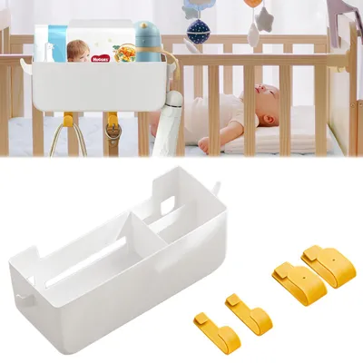 Imagen del producto de Organizador para cambiador, cesto para pañales, accesorio para cómoda, para cambiadores