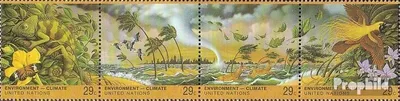 Produktbild von Briefmarken UNO - New York 1993 Mi 657-660 Viererstreifen (kompl.Ausg.) gestempelt Klimaveränderung