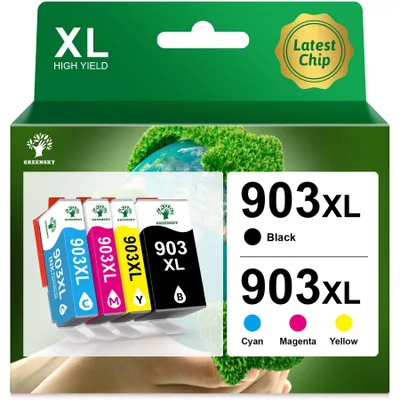 Zdjęcie produktu dla Wkładki atramentowe 903XL kompatybilne z drukarkami HP OfficeJet
