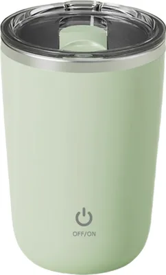 Produktbild von Automatischer Magnetrührer-Kaffeebecher 350 ml, elektrischer Rührbecher aus Edelstahl, selbstrührend, wiederaufladbarer Magnetrührer-Kaffeebecher für Milchtee