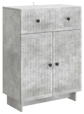 Image de Buffet Gris béton 66 x 34,5 x 90 cm Bois d'ingénierie