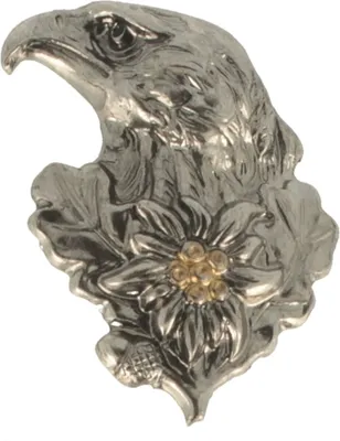 Hutanstecker Adlerkopf von Hut-Breiter in silber